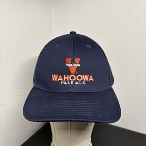 UVA Snapback Hat Wahoowa Pale Ale Starr Hill Brewery Cap Navy Blue Adult OSFM
